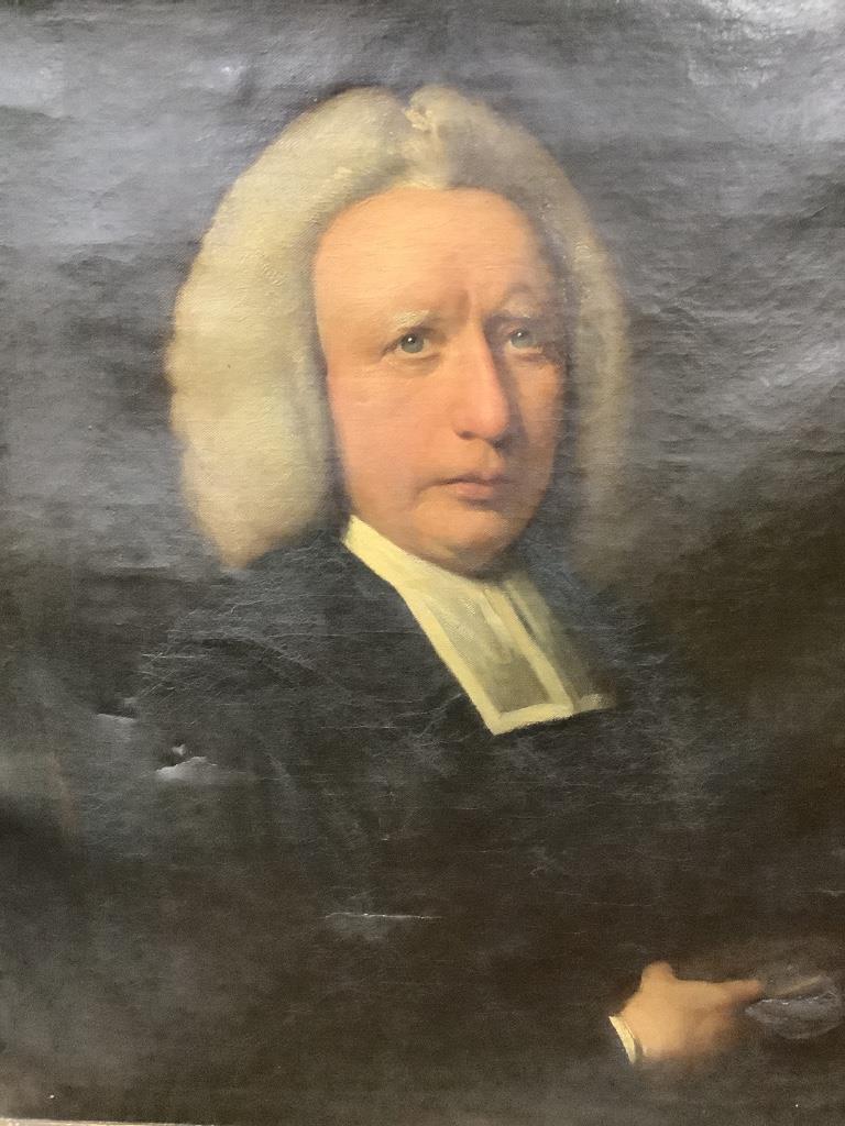 Early 19th century English School, oil on canvas, Portrait of a clergyman, 75 x 62cm